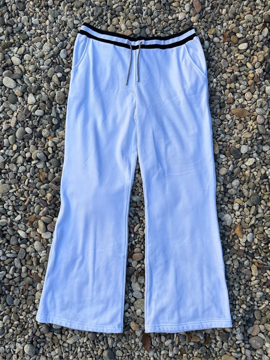 Escada Pants - Escada Sport wide-leg drawstring sweat pants with embroidery - Size M
